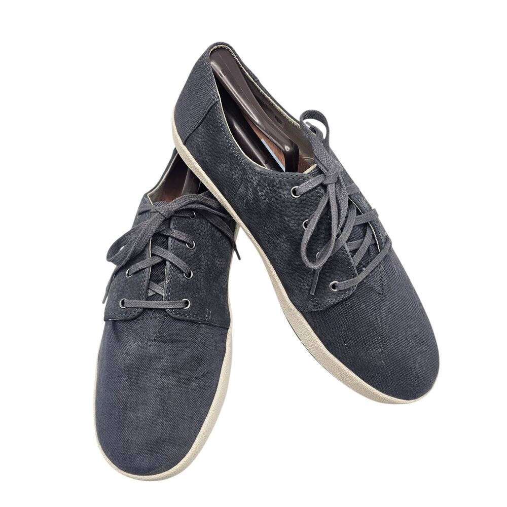 TOMS Men's Payton Forged Iron Nubuck/Hemp Oxford Sneakers Size 10.5